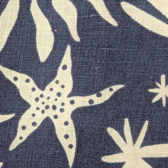 C&C California Size Medium 100% Linen Wide Leg Trouser Pants Ocean Design - Picture 5 of 12